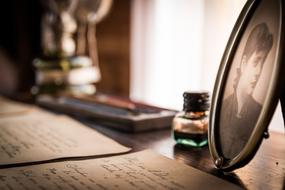 Old Letters and Portrait