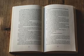 Book Open Pages text