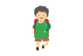 boy back to school child drawing