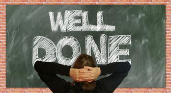 Board well Done text