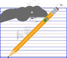 graphic learn to write mistake drawing