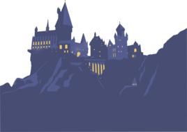 drawn Harry Potter magic school