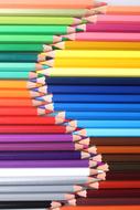 composition of colored pencils