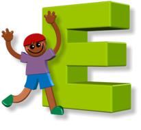 boy alphabet letters e drawing