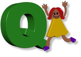 girl and Q letter