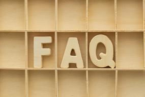 faq wood text