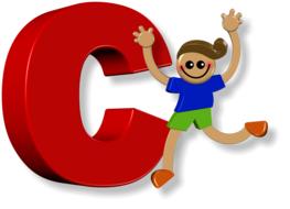 boy alphabet letter c drawing