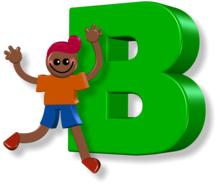 boy alphabet letters b drawing