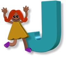 girl and J letter