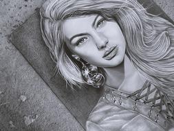 face as a designer drawing