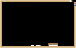 drawn blackboard and chalk