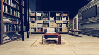Shelf Bookcase Apartment room