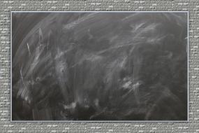 traces of chalk on a blackboard