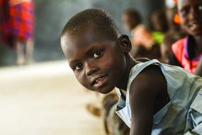 Portrait of the african cute Children
