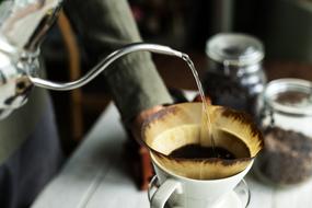 hot Drink in Cup on Table