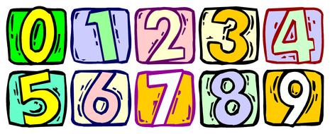 colorful numbers in cells