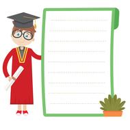 graduation book education drawing