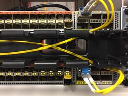 yellow wires are connected to the server