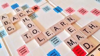 Scrabble Education Text game