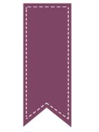 ribbon bookmark education drawing