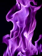 Flames Fire purple
