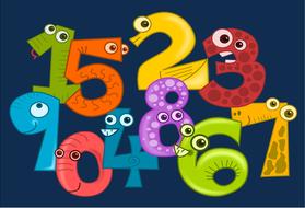 mathematics pay digits numbers drawing
