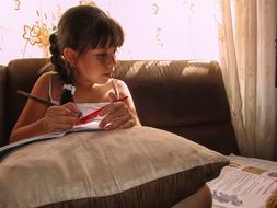 Student Girl Studying