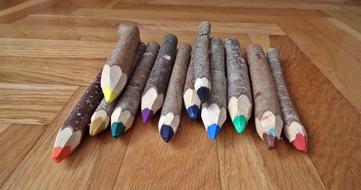 Wooden Pencils Colorful