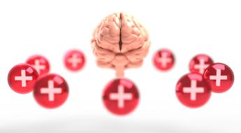 brain mental health red drawing