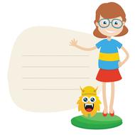 girls clipart cute kids drawing