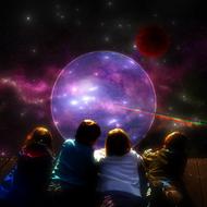 children and fantastic space