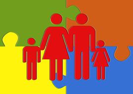 puzzle family colors