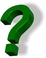 question mark concept green drawing