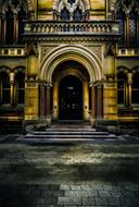 entrance to historical building of University Of Adelaide, Australia