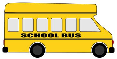 school bus children drawing