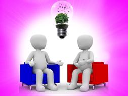 appointment meeting lamp bulb drawing