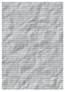 crumpled writing paper