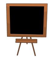 brown blackboard school drawing