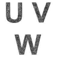 u v w letter