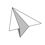paper airplane as a drawing