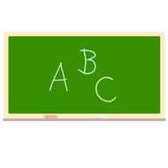 blackboard frame abc drawing