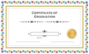 certificate graduation drawing