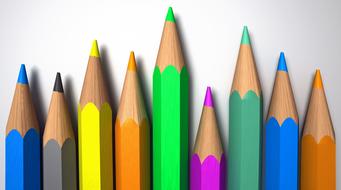 pencils colors draw