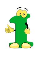 animated green number one