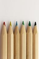 Pencil Color Blue green red wood