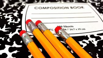 Pencil and composition book