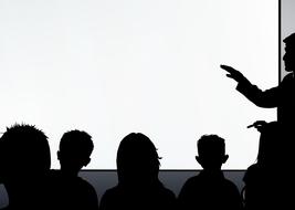 classroom education hand head
