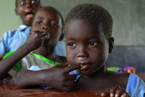 photo of african children at school