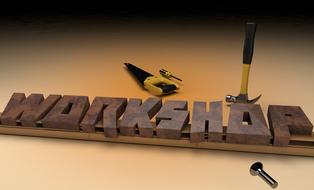 Workshop Wood sign