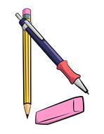 school supplies tools drawing